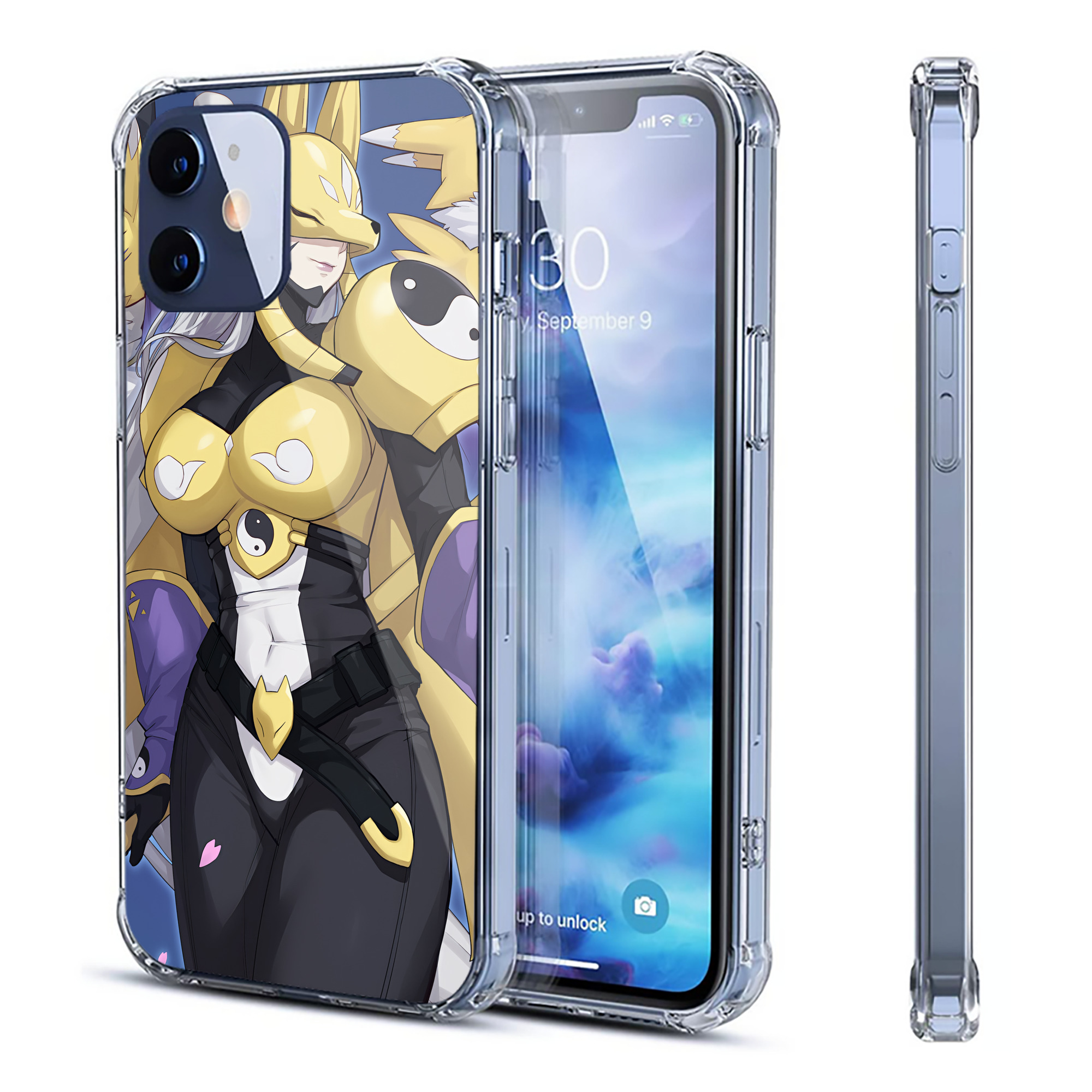 （画像用） Digimon デジタルモンスター/デジモン 【iPhone 12シリーズ対応】透明スマホケース（クリアソフトケース）